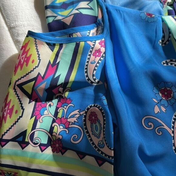 Pink Owl Cold Shoulder A Line Dress Size Small - Picture 5 of 5